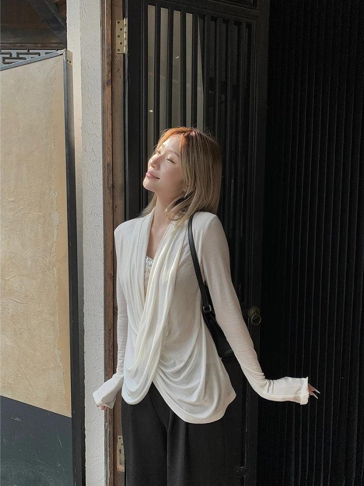 Wrap Lace Blouse - KAYSMAR