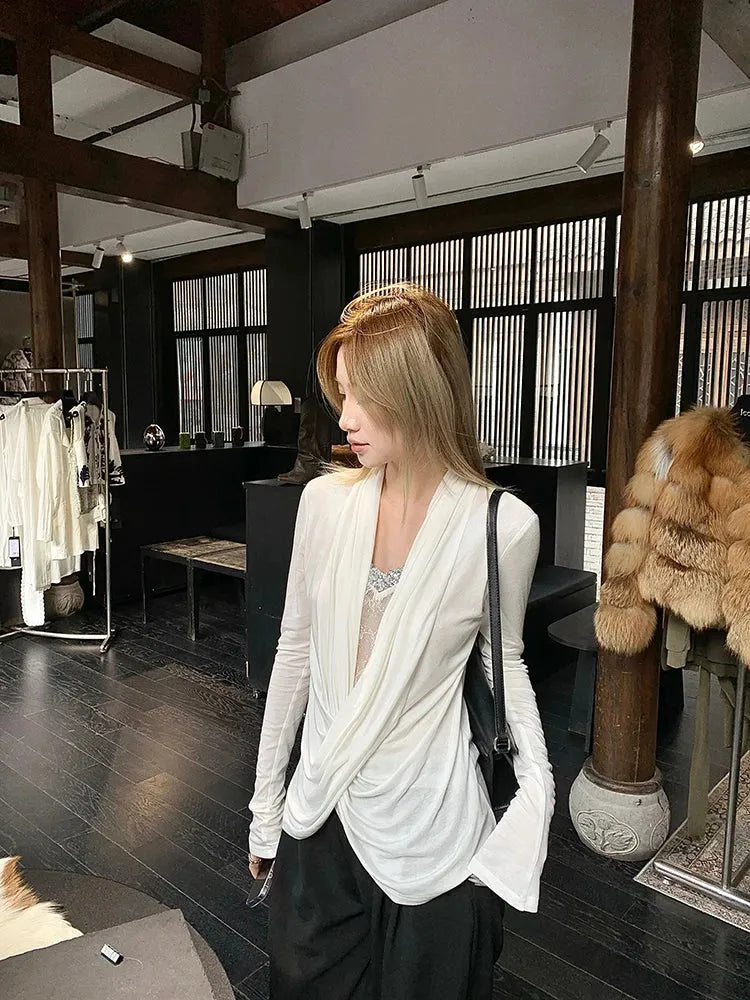 Wrap Lace Blouse - KAYSMAR