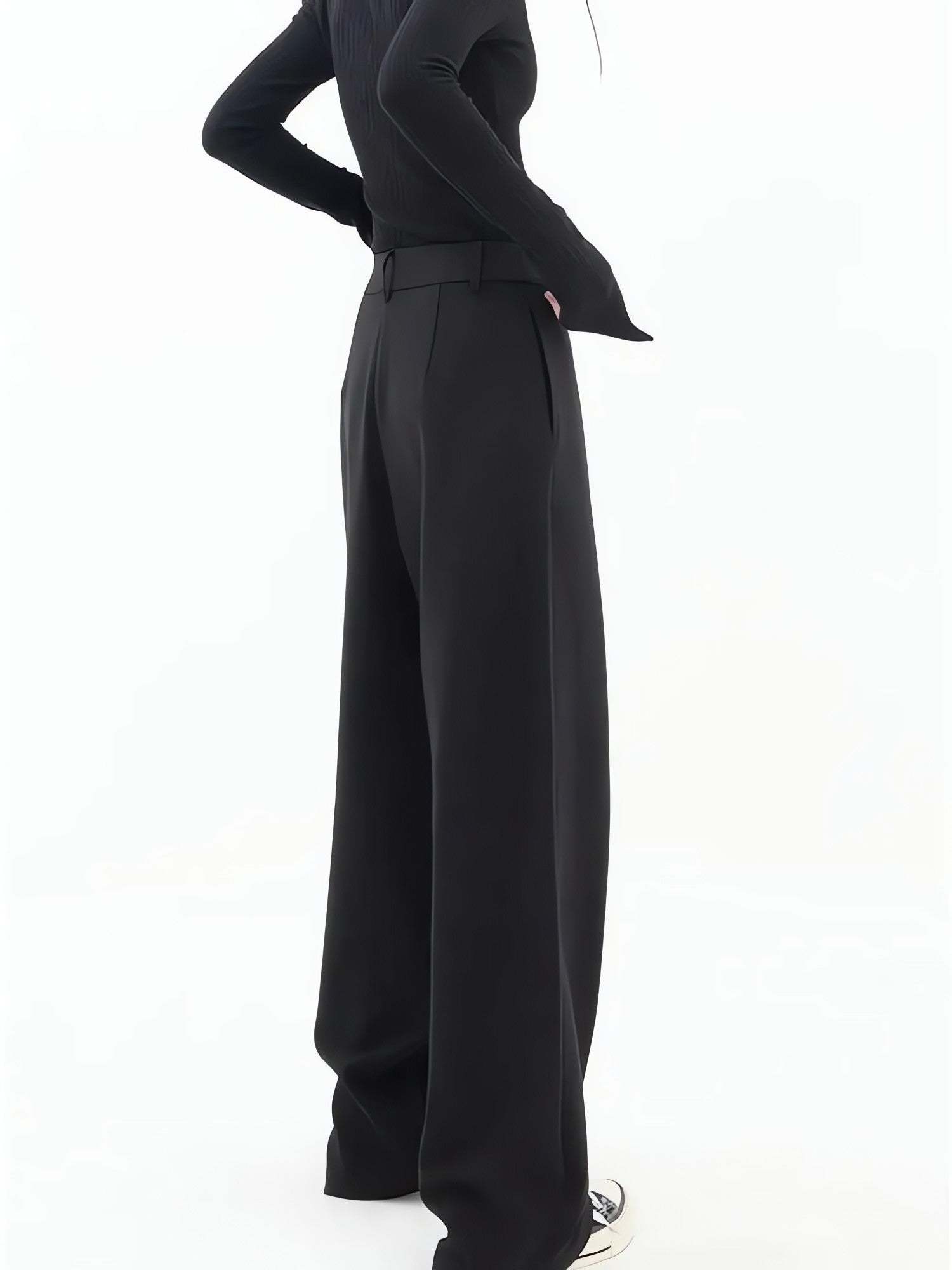 Wrap Front Wide Leg Pants