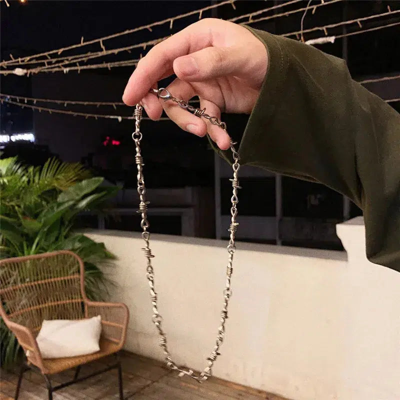 Y2K Barbed Wire Necklace - KAYSMAR