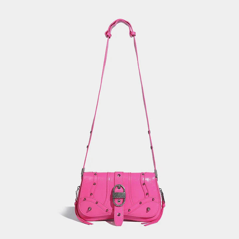 Y2K Candy Belted Baguette Bag - KAYSMAR