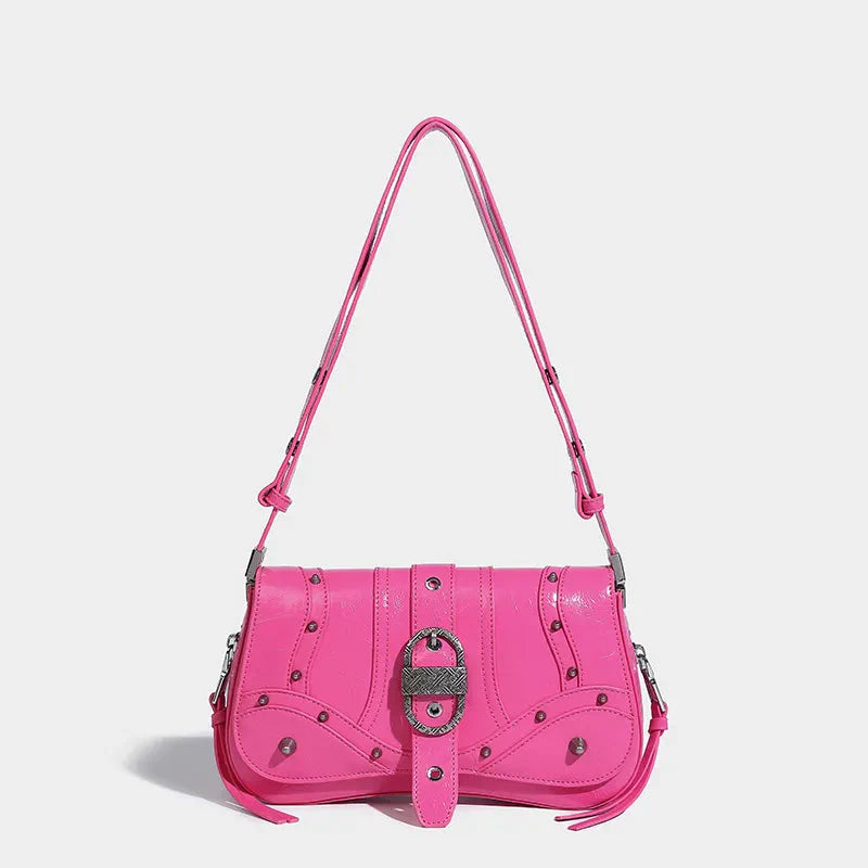 Y2K Candy Belted Baguette Bag - KAYSMAR