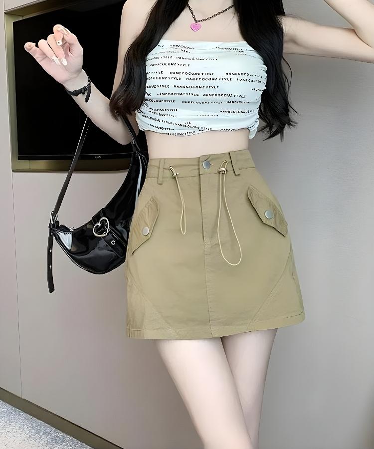 Y2K Cargo Mini Skirt - KAYSMAR