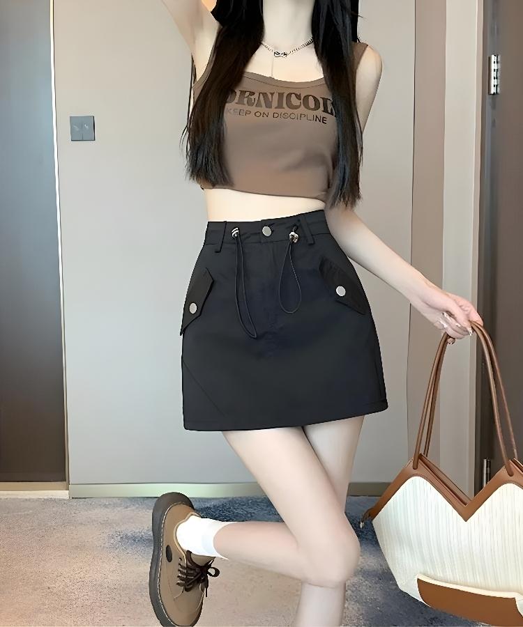 Y2K Cargo Mini Skirt - KAYSMAR