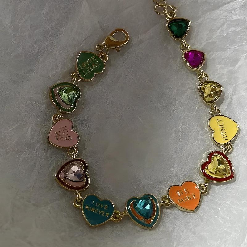 Y2K Colorful Heart Bracelet - KAYSMAR
