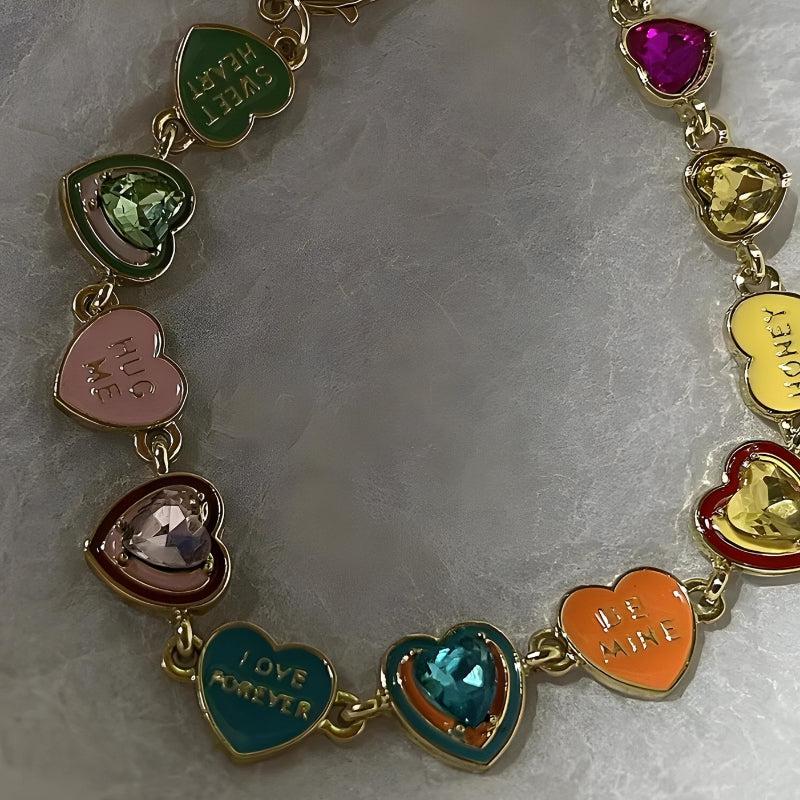 Y2K Colorful Heart Bracelet - KAYSMAR