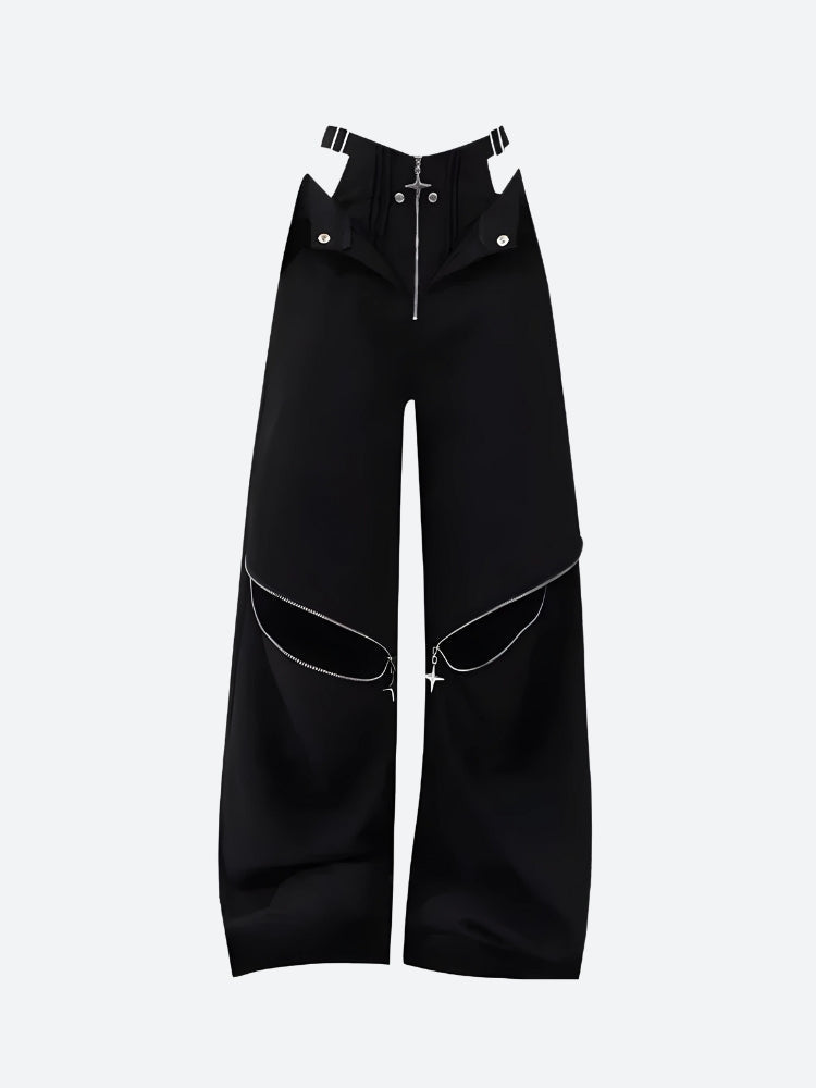 Y2K Cut Out Waist Pants - KAYSMAR