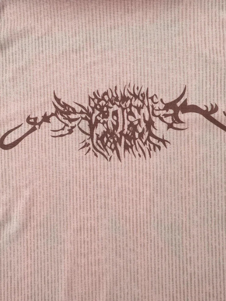 Y2K Cyberpunk Sigilism Sheer Top - KAYSMAR