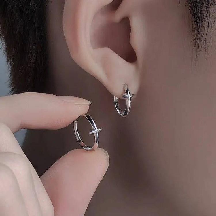 Y2K Grunge Stars Hoop Earrings - KAYSMAR