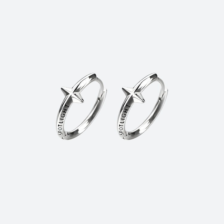 Y2K Grunge Stars Hoop Earrings - KAYSMAR