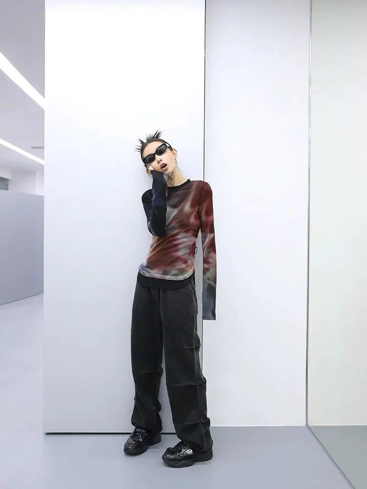 Y2K Grunge Tie Dye Top - KAYSMAR