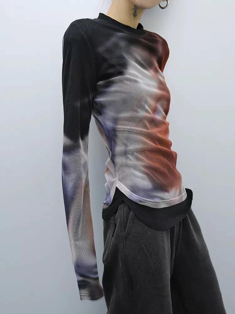 Y2K Grunge Tie Dye Top - KAYSMAR
