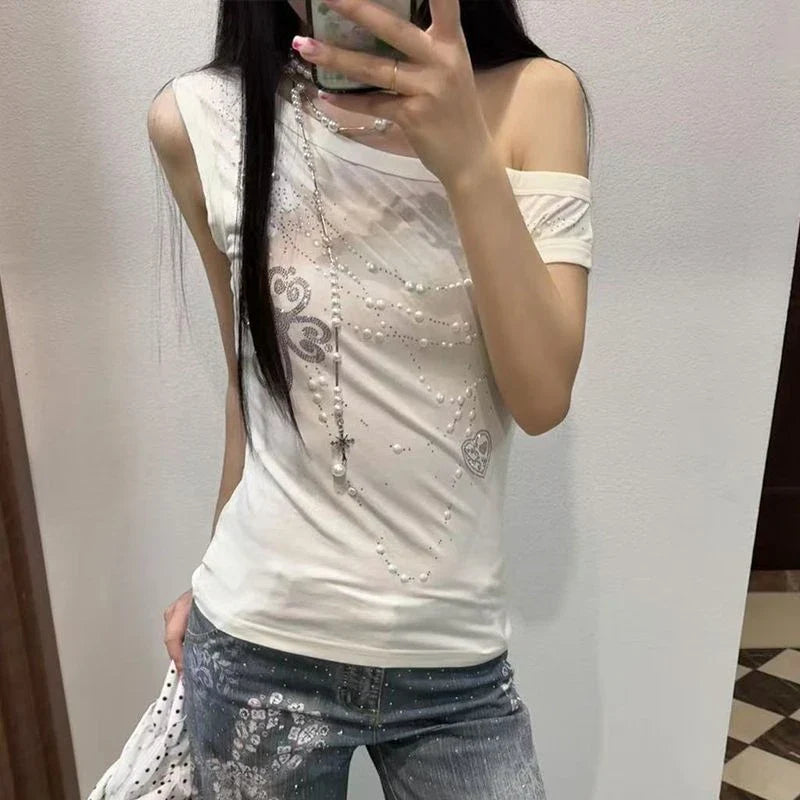 Y2K One Shoulder Top - KAYSMAR