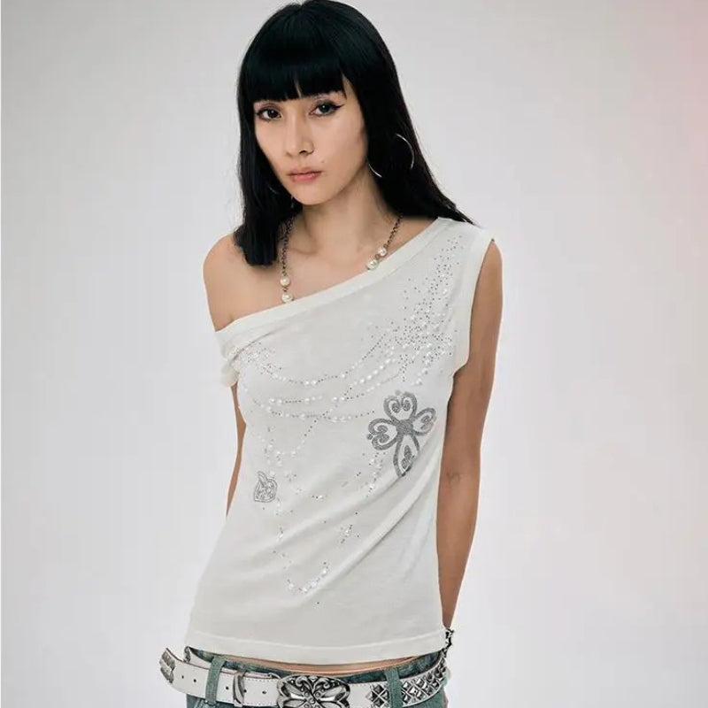 Y2K One Shoulder Top - KAYSMAR
