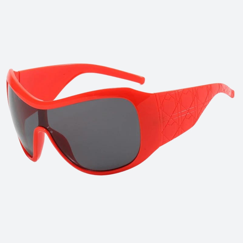 Y2K Oversized Shield Sunglasses - KAYSMAR