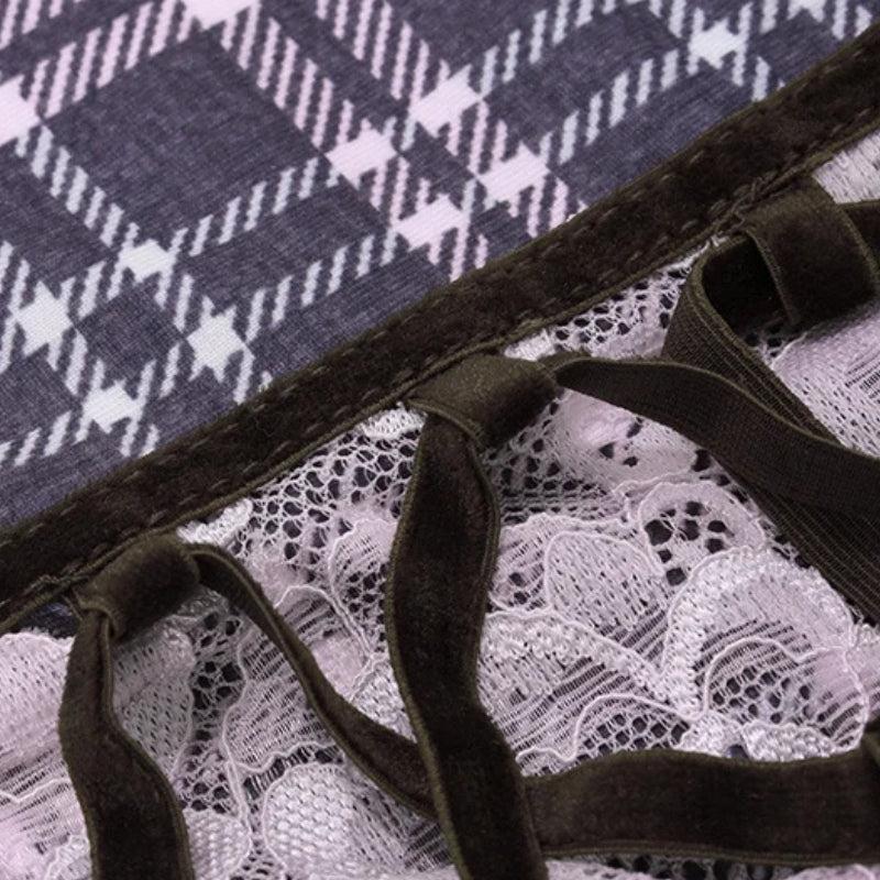 Y2K Plaid Cami Top - KAYSMAR