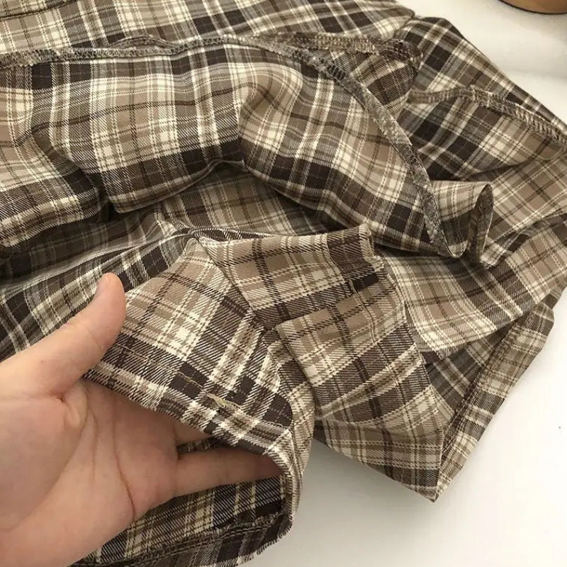 Y2K Plaid Mini Skirt - KAYSMAR