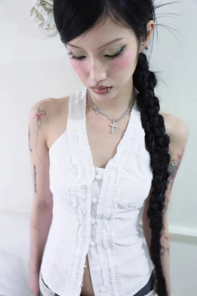 Y2K Ruffle Top - KAYSMAR