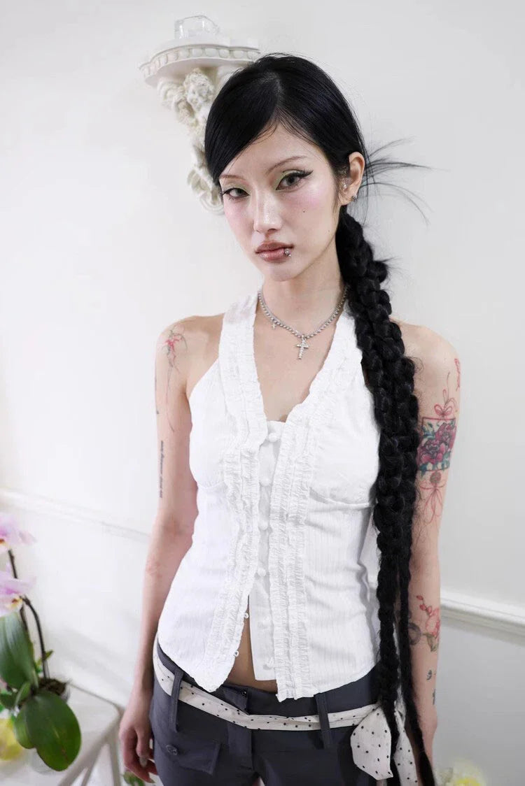 Y2K Ruffle Top - KAYSMAR