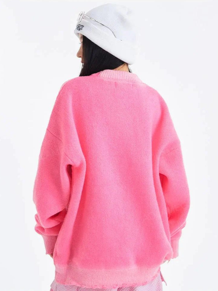 Y2K Star Distressed Sweater - KAYSMAR