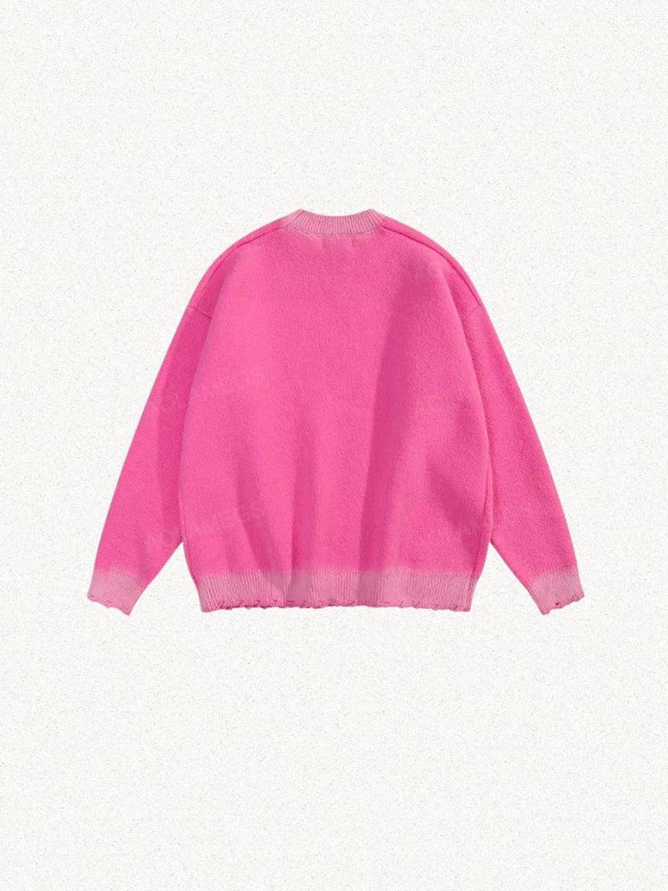 Y2K Star Distressed Sweater - KAYSMAR