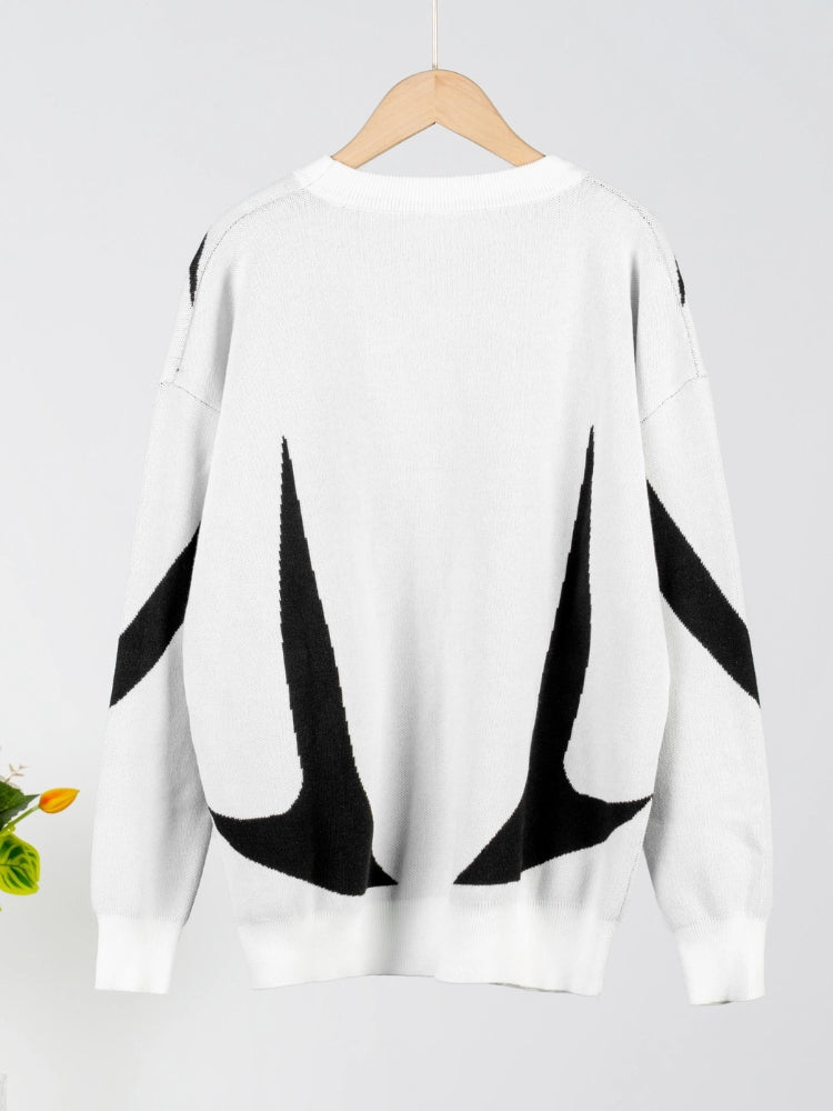 Y2K Star Futuristic Knitted Sweater - KAYSMAR