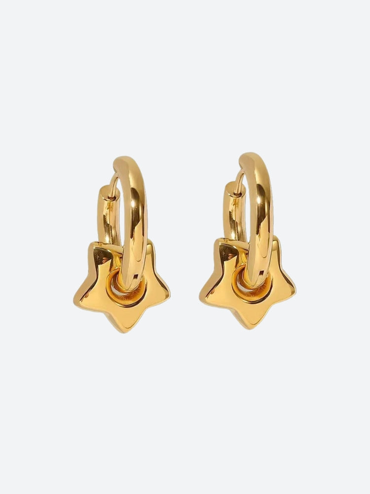 Y2K Star Heart Hoop Earrings - KAYSMAR