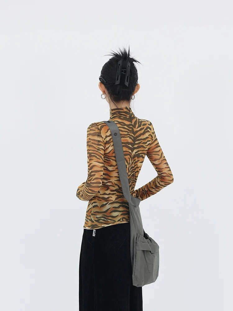Y2K Tiger Mesh Top - KAYSMAR