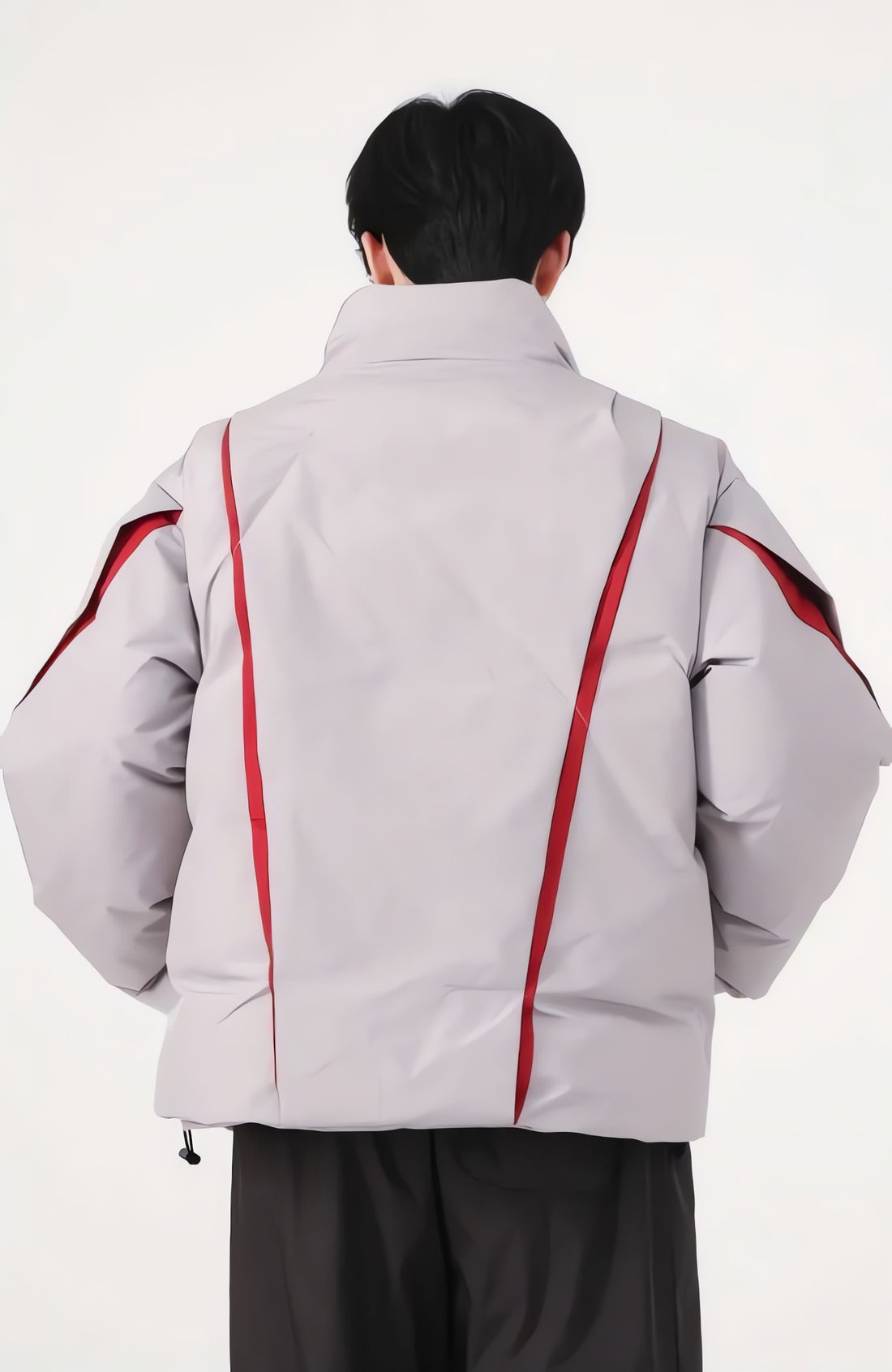 Y2K Asymmetrical Zipper Puffer Jacket - KAYSMAR