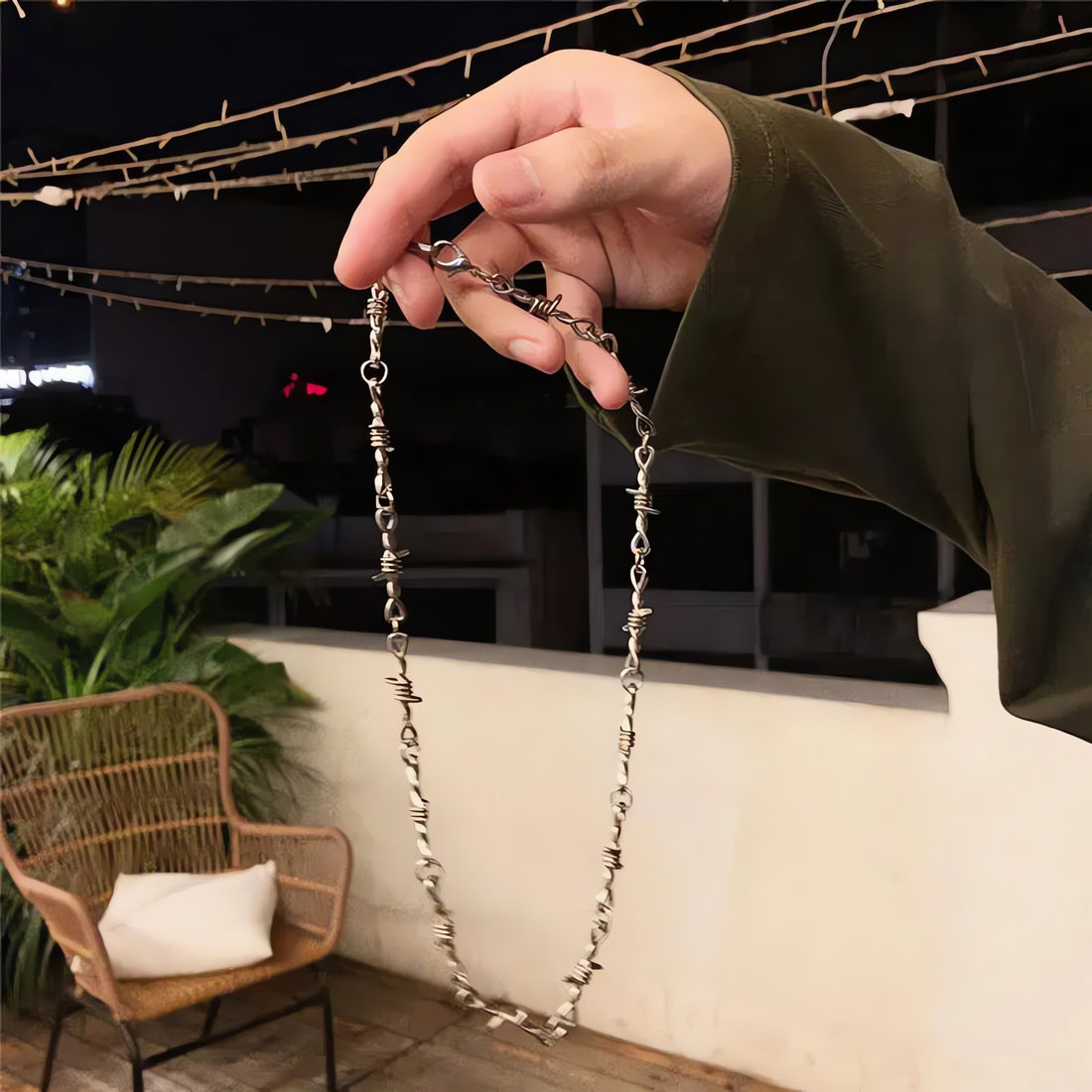 Y2K Barbed Wire Necklace - KAYSMAR