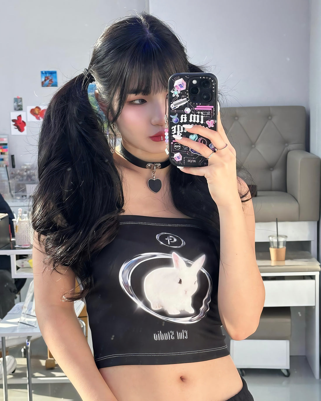 Y2K Bat Rabbit Tube Top - KAYSMAR