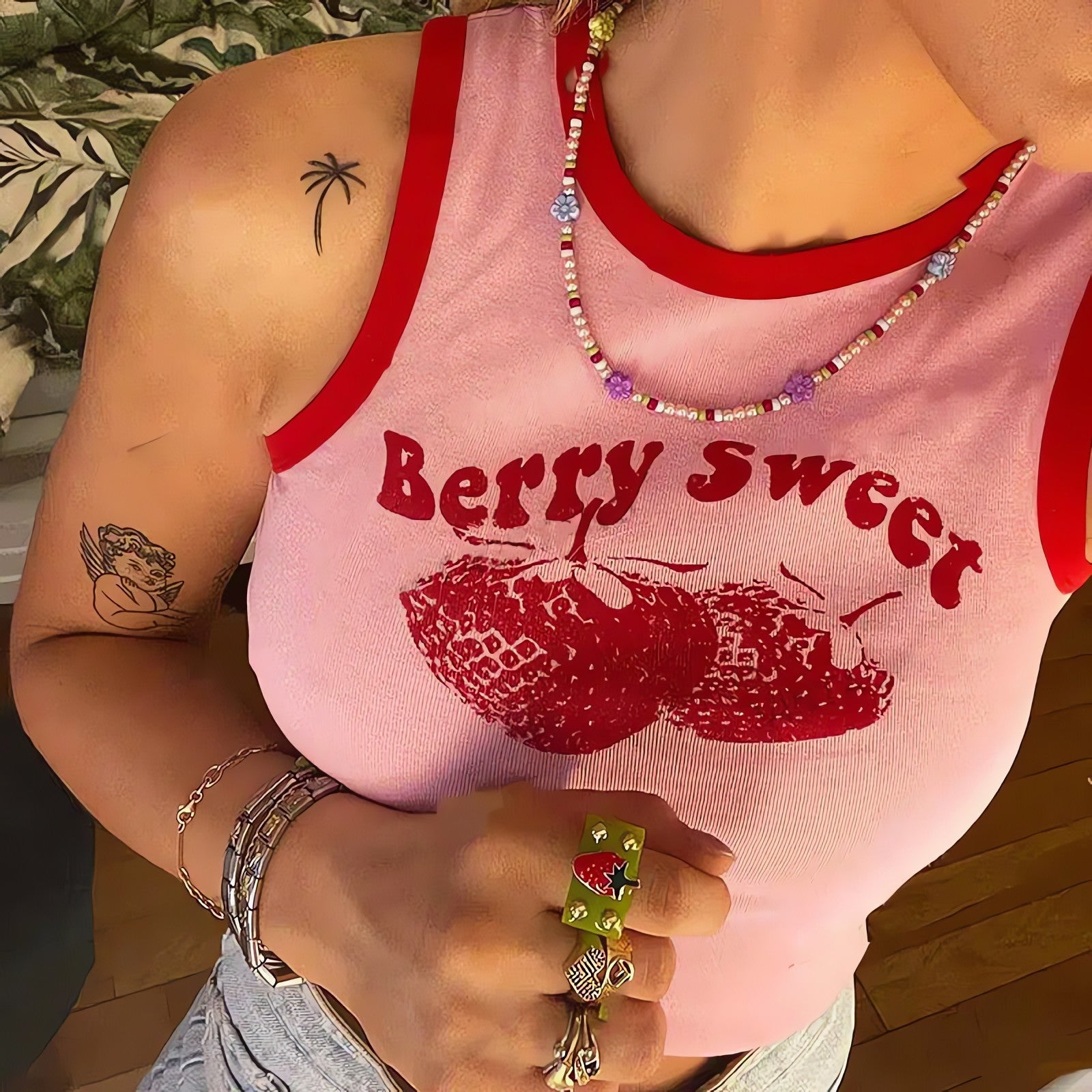 Y2K Berry Sweet Crop Top - KAYSMAR