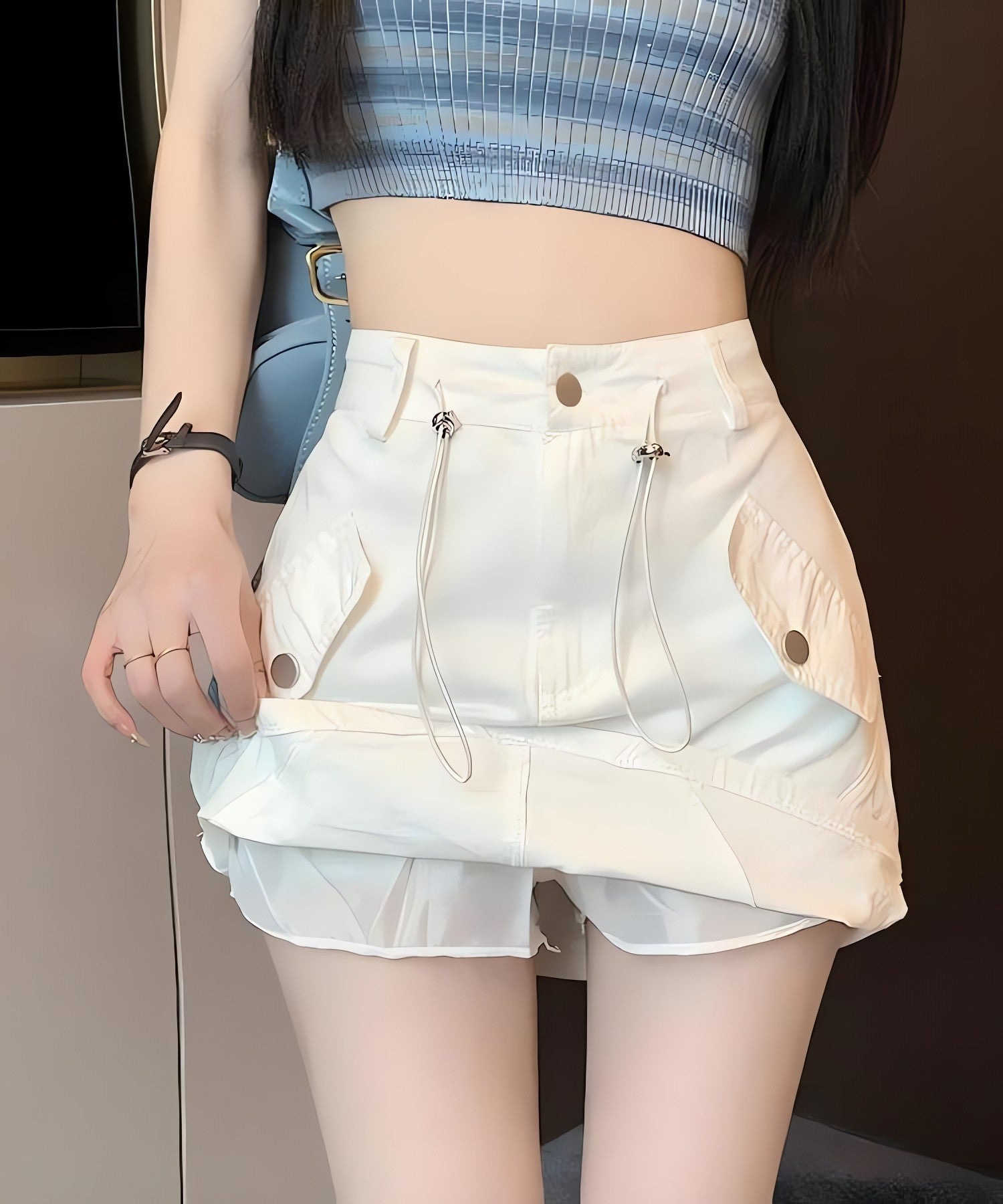 Y2K Cargo Mini Skirt - KAYSMAR