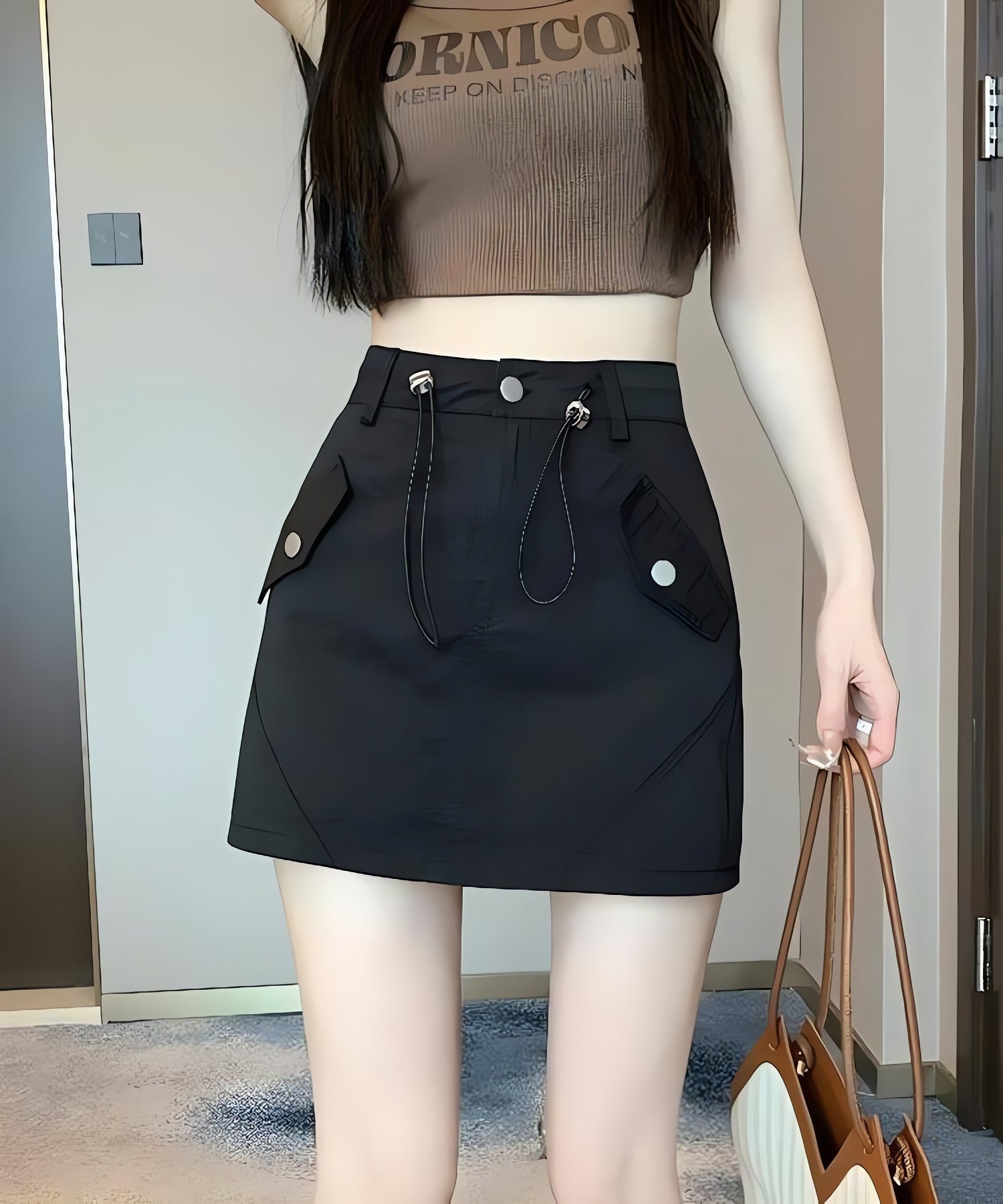 Y2K Cargo Mini Skirt - KAYSMAR