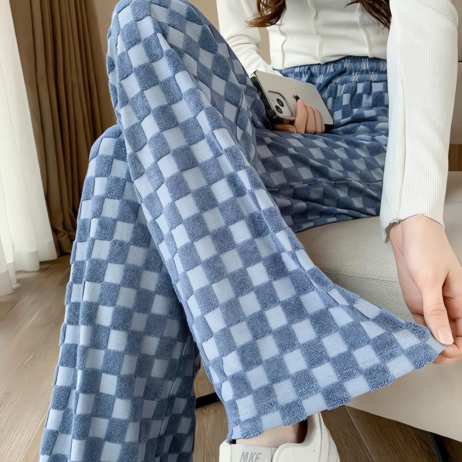 Y2K Checkered Sweatpants - KAYSMAR