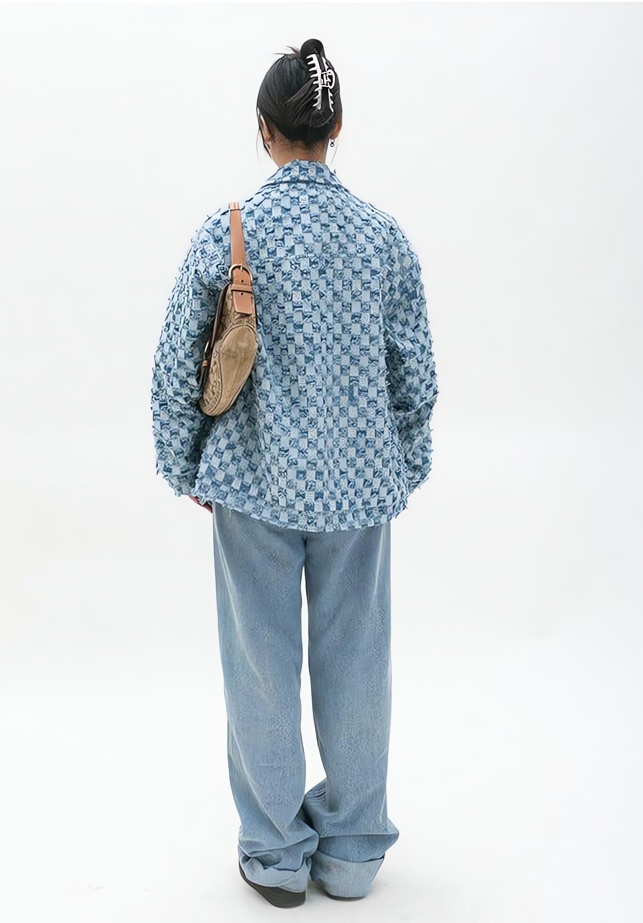 Y2K Checkered Zip Up Jacket - KAYSMAR