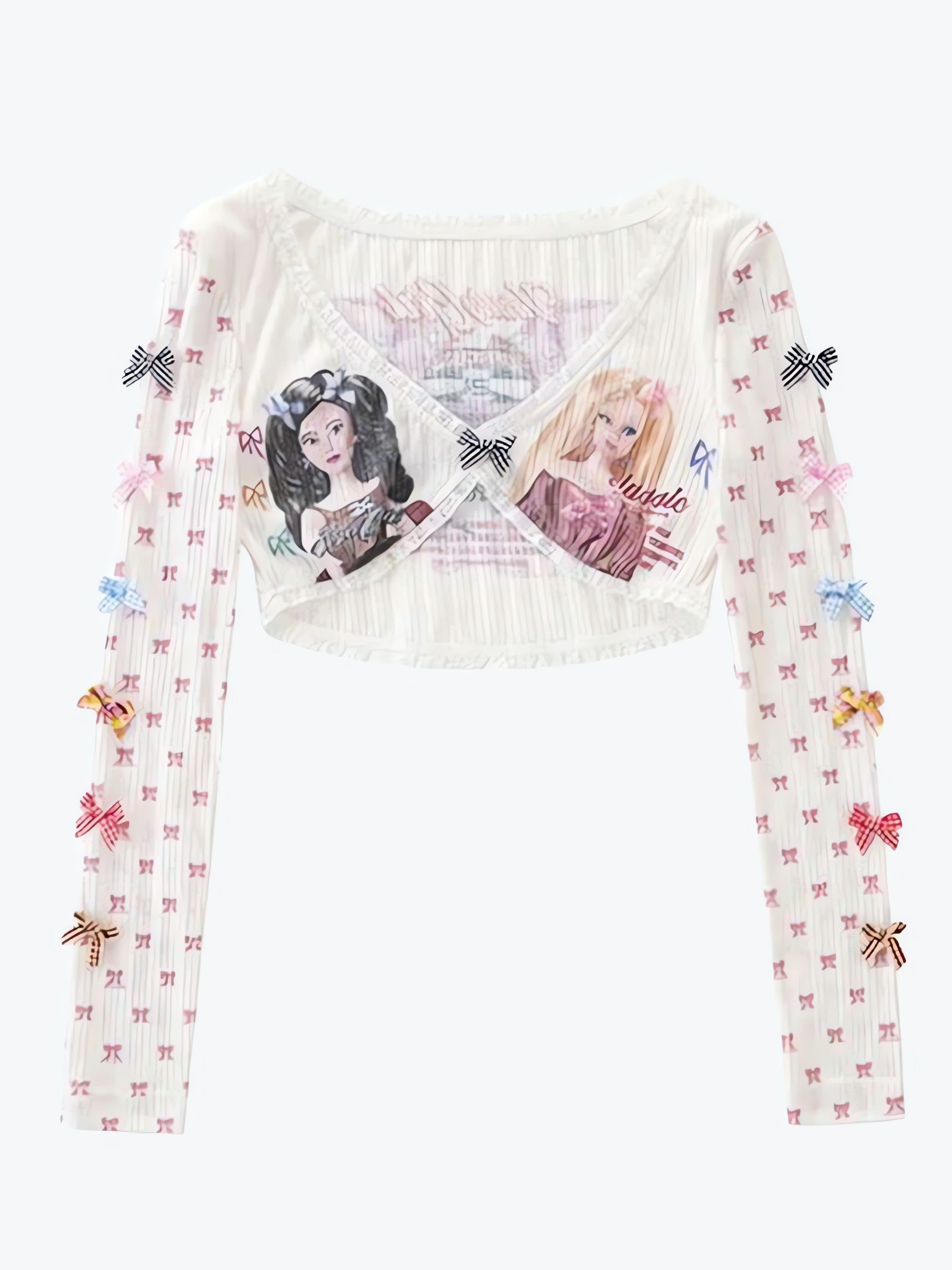Y2K Coquette Barbie Crop Top - KAYSMAR
