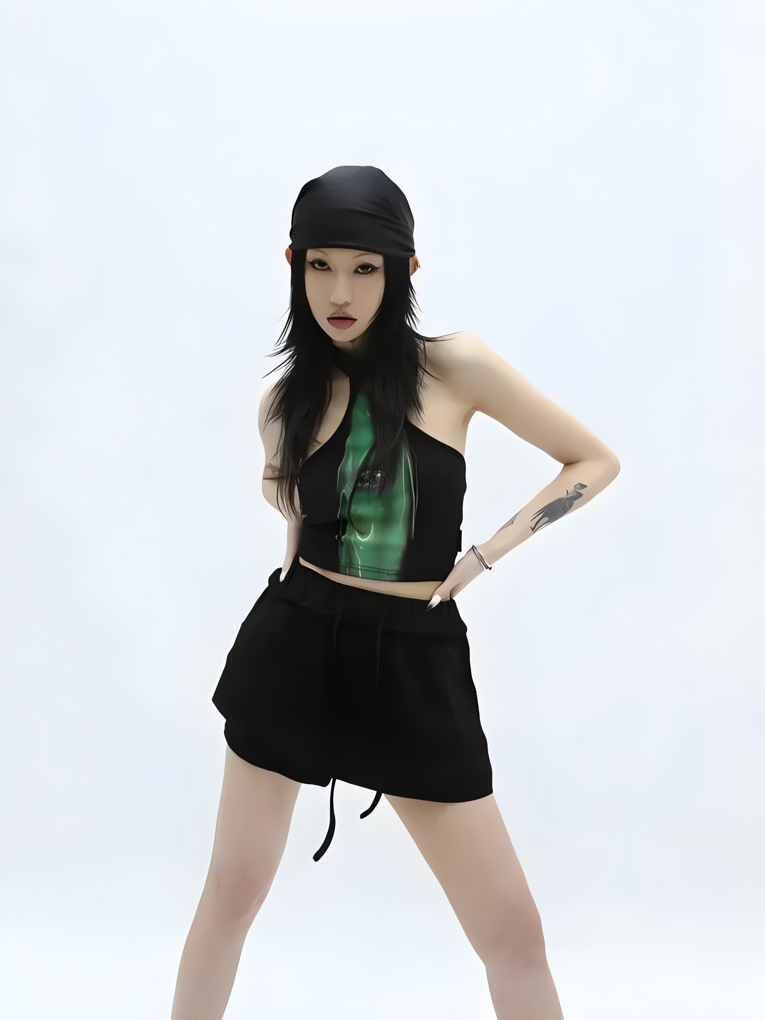 Y2K Cropped Halter Top - KAYSMAR