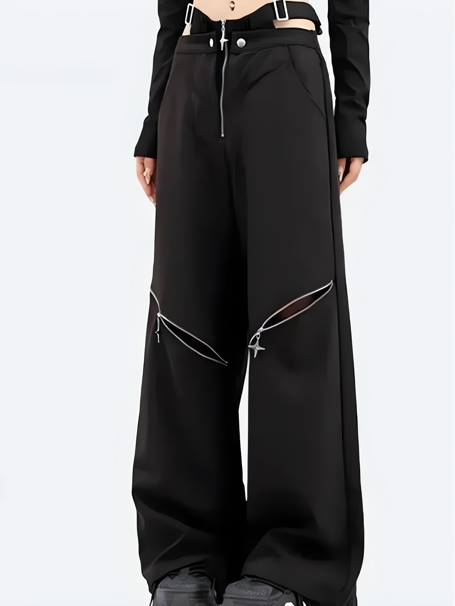 Y2K Cut Out Waist Pants - KAYSMAR