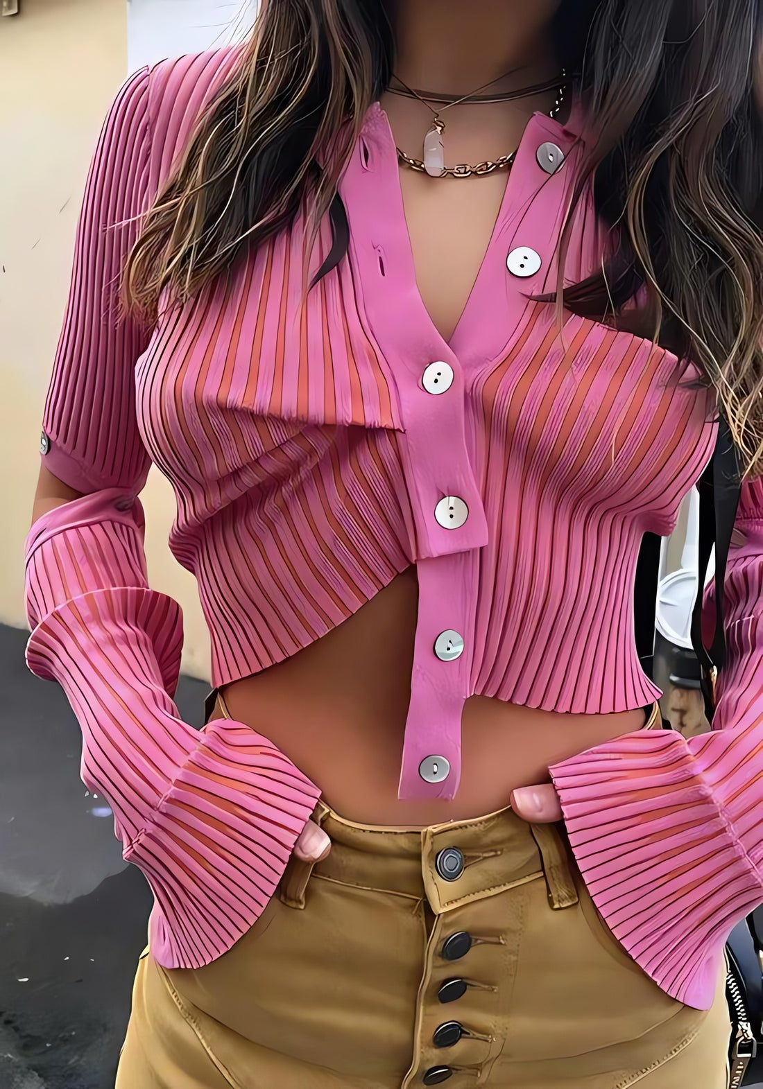 Y2K Detachable Sleeves Crop Cardigan - KAYSMAR
