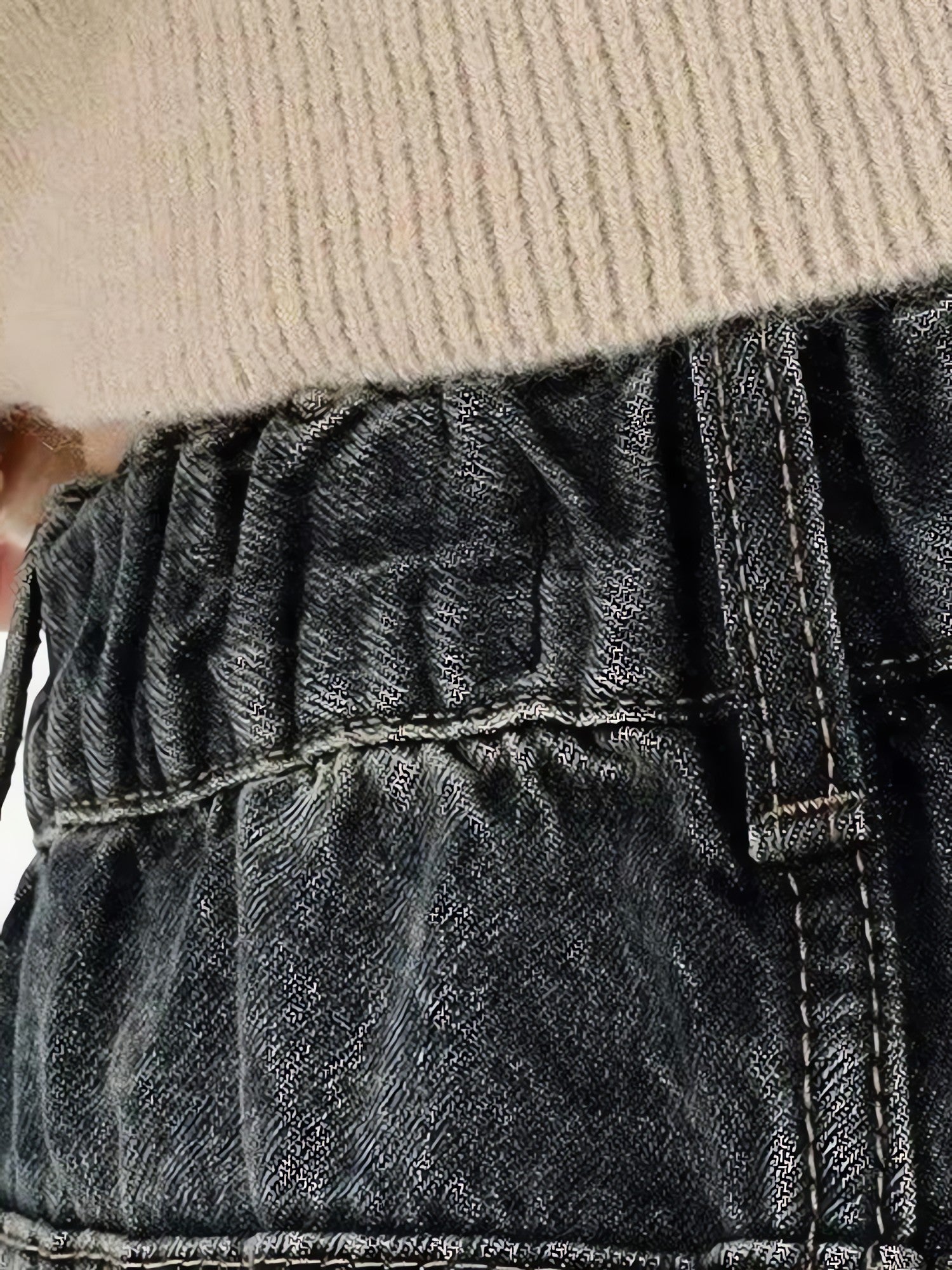 Y2K Distressed Pocket Wide Leg Jeans - KAYSMAR