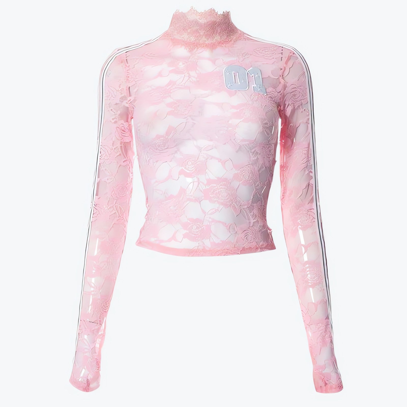 Y2K Embroidered Lace Top - KAYSMAR