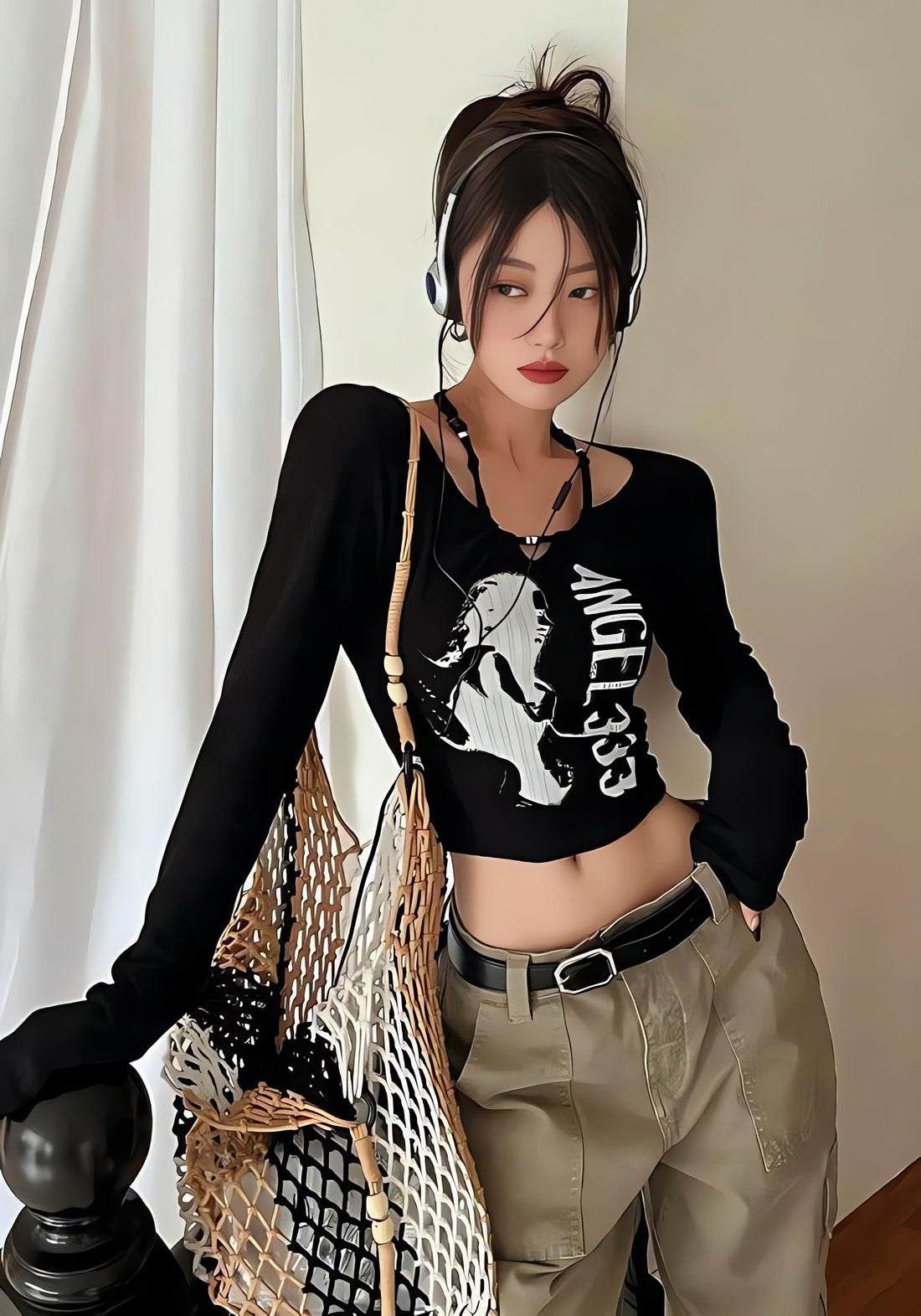 Y2K Grunge Angel 333 Top - KAYSMAR