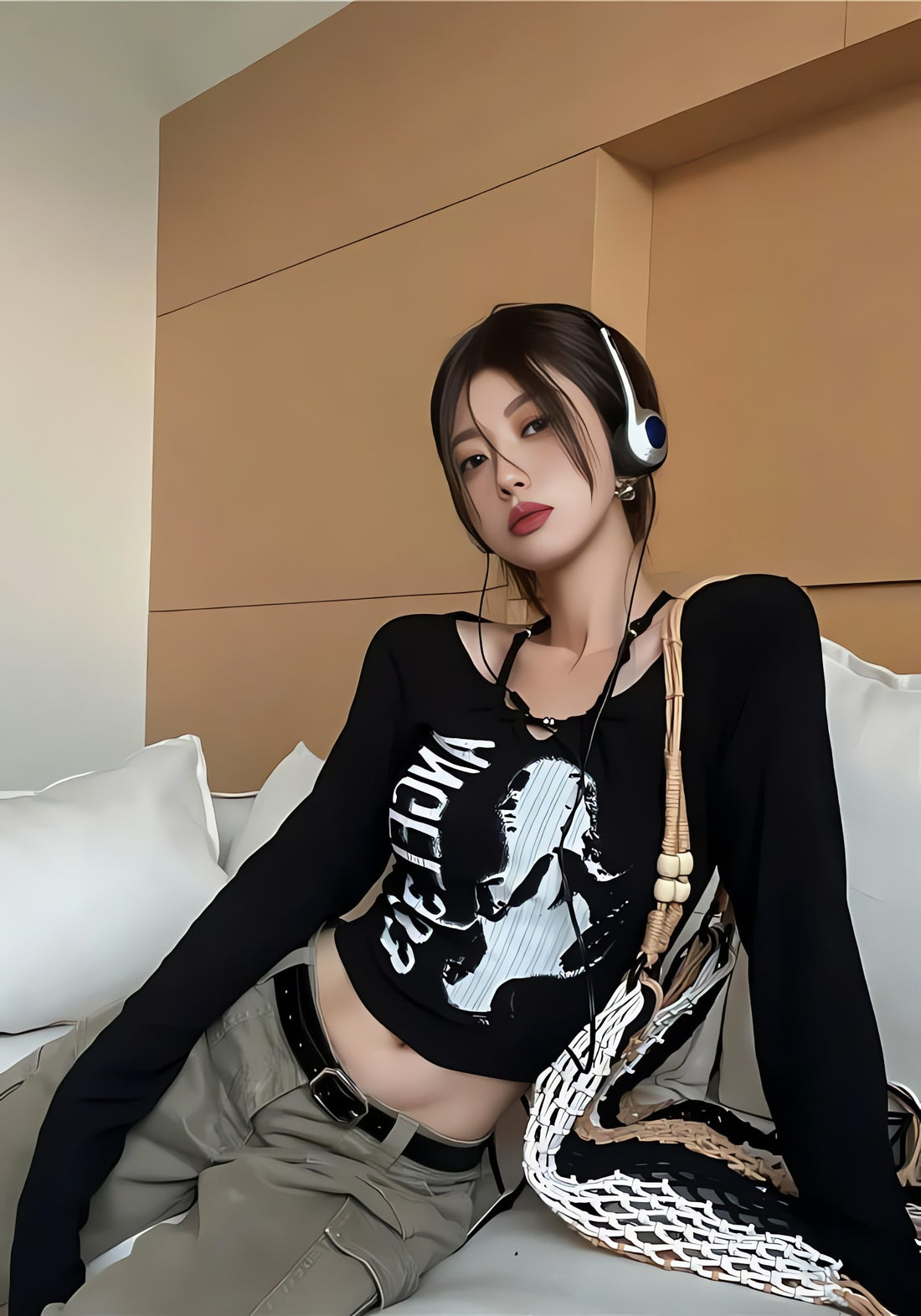 Y2K Grunge Angel 333 Top - KAYSMAR