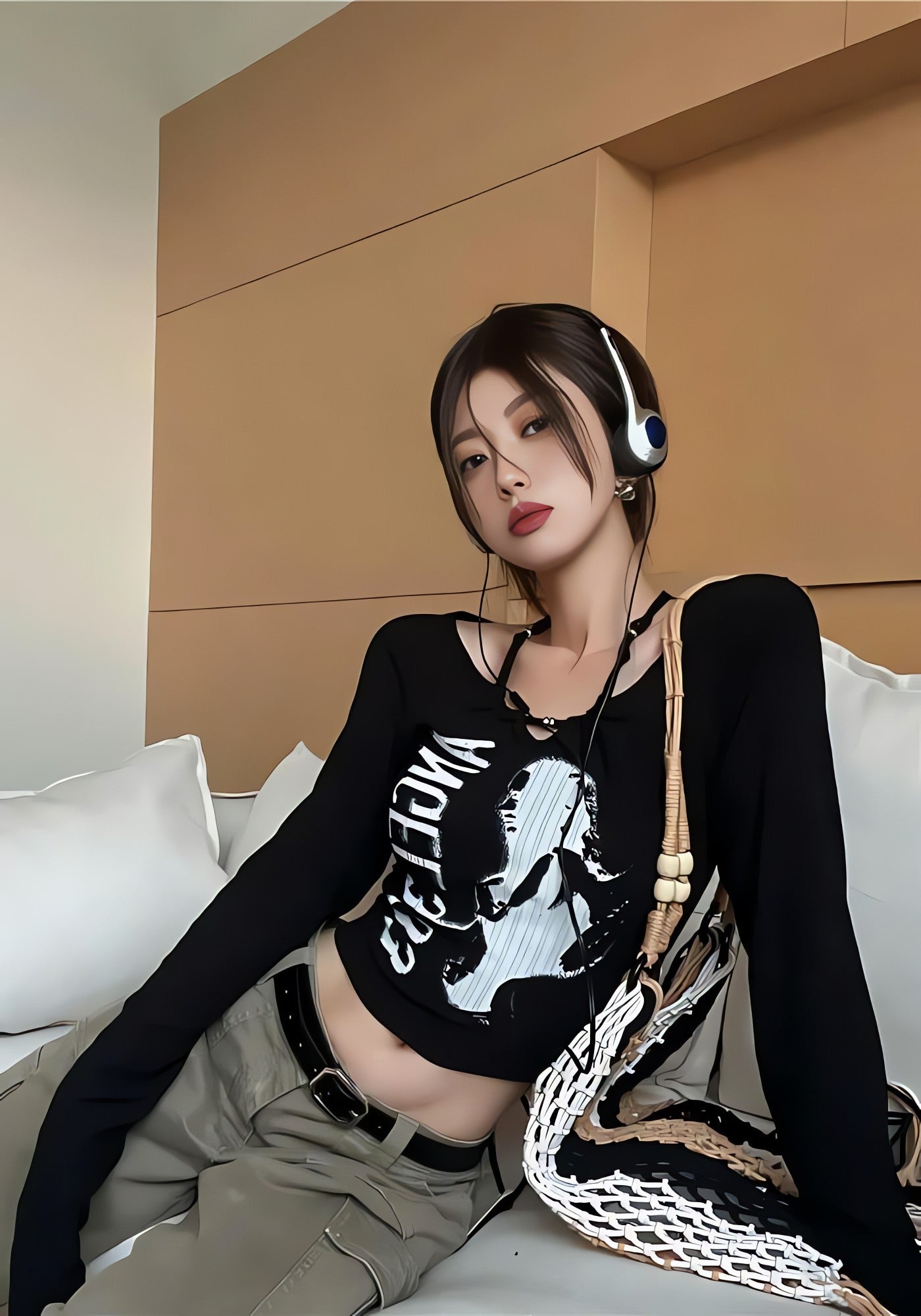 Y2K Grunge Angel 333 Top - KAYSMAR