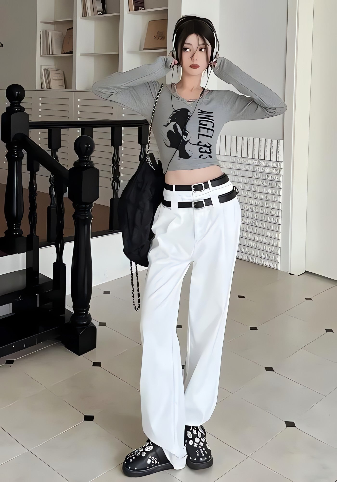 Y2K Grunge Angel 333 Top - KAYSMAR