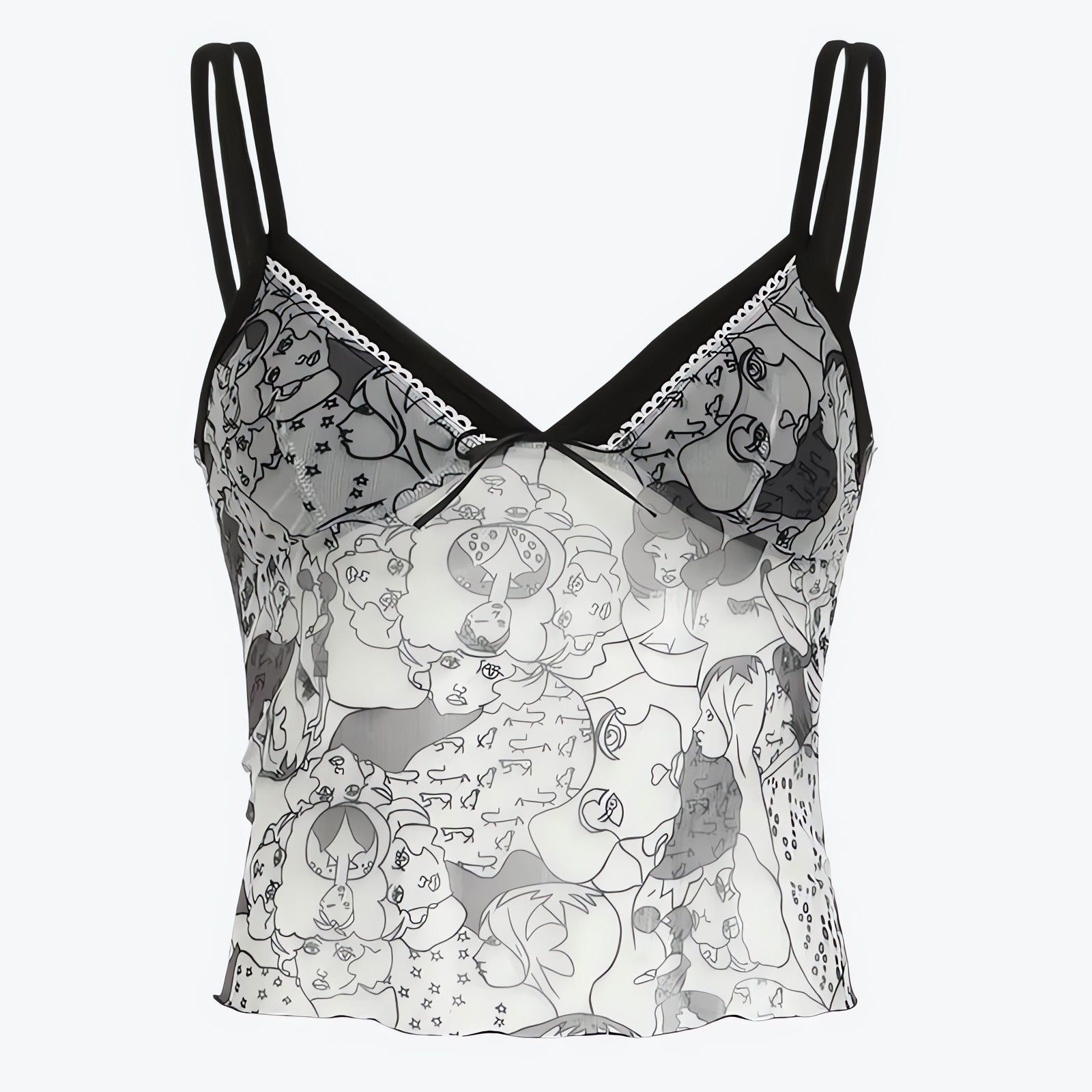 Y2K Grunge Mesh Top - KAYSMAR