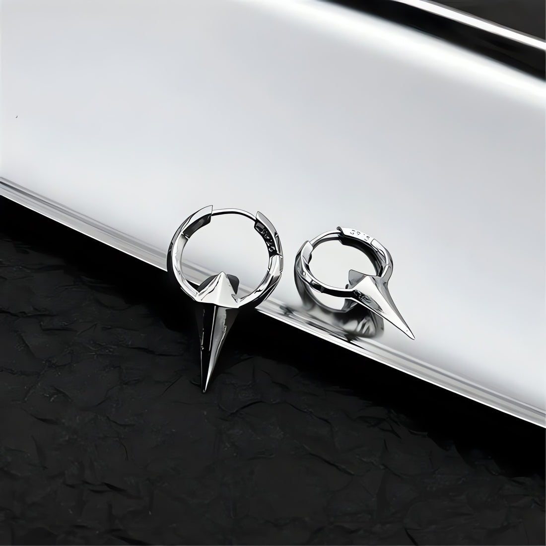 Y2K Grunge Stars Hoop Earrings - KAYSMAR