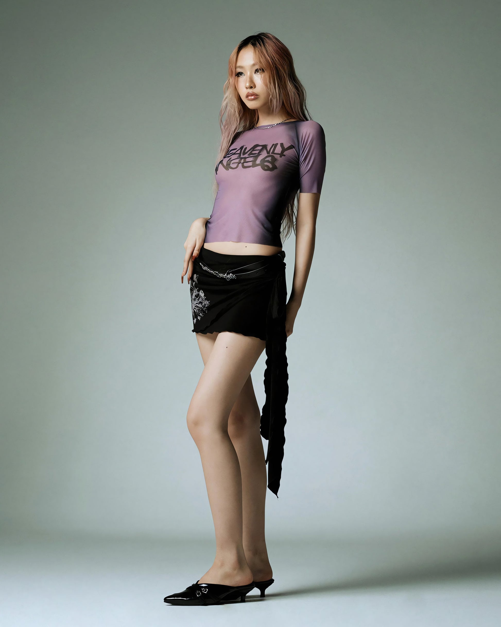 Y2K Heavenly Angels Sheer Top - KAYSMAR