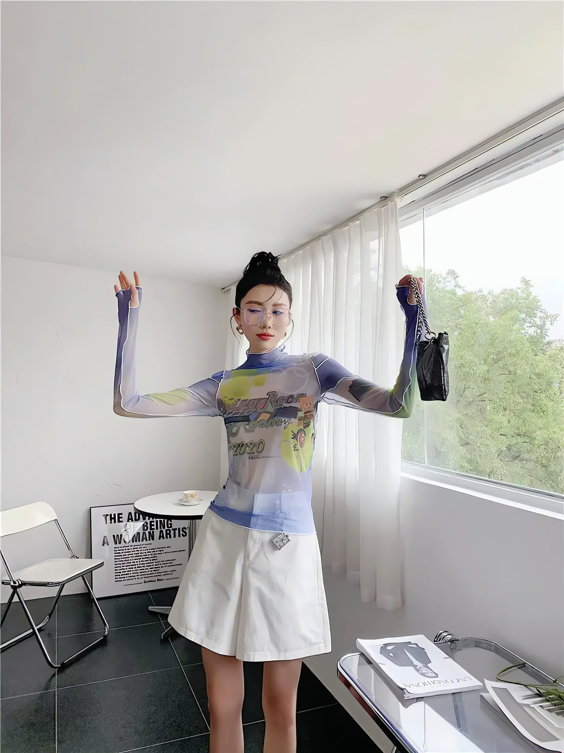 Y2K Minecraft Mesh Top - KAYSMAR